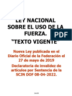 07 Ley Nacional Sobre Uso de La Fuerza para Sgtos. 2os. Armas P.M., F.a.f.p., P.M. Esp. Sgd. Pub. y Inf. 2023