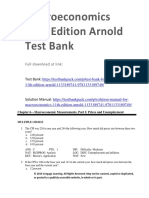 Macroeconomics 11th Edition Arnold Test Bank 1