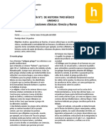 Guía N°1 Unidad 2 Civilizaciones Clásicas Grecia y Roma 7mo