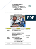 Cronograma Del Proceso de Eleccion Del Consejo Estudiantil 2023