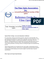 The FOA Reference For Fiber..