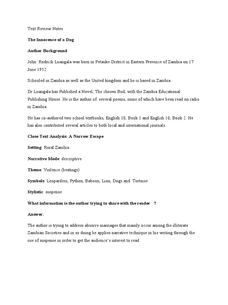 Text Review Notes | PDF