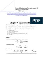 Fundamentals of Chemical Engineering Thermodynamics 1st Edition Dahm Solutions Manual Download