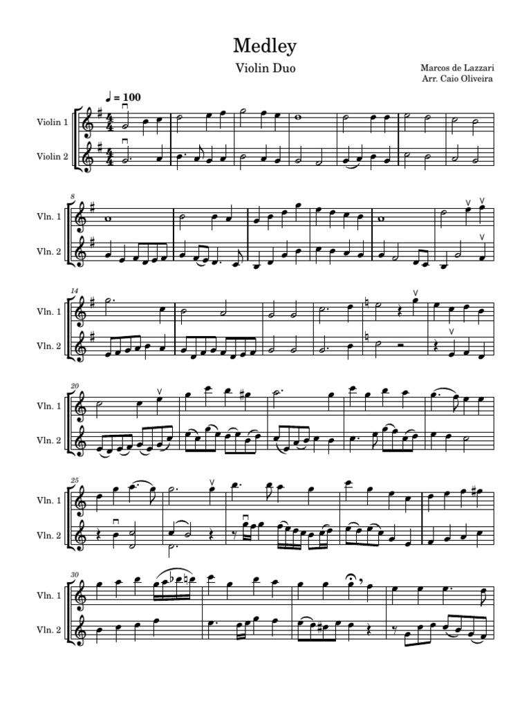 Medley Score And Parts Pdf