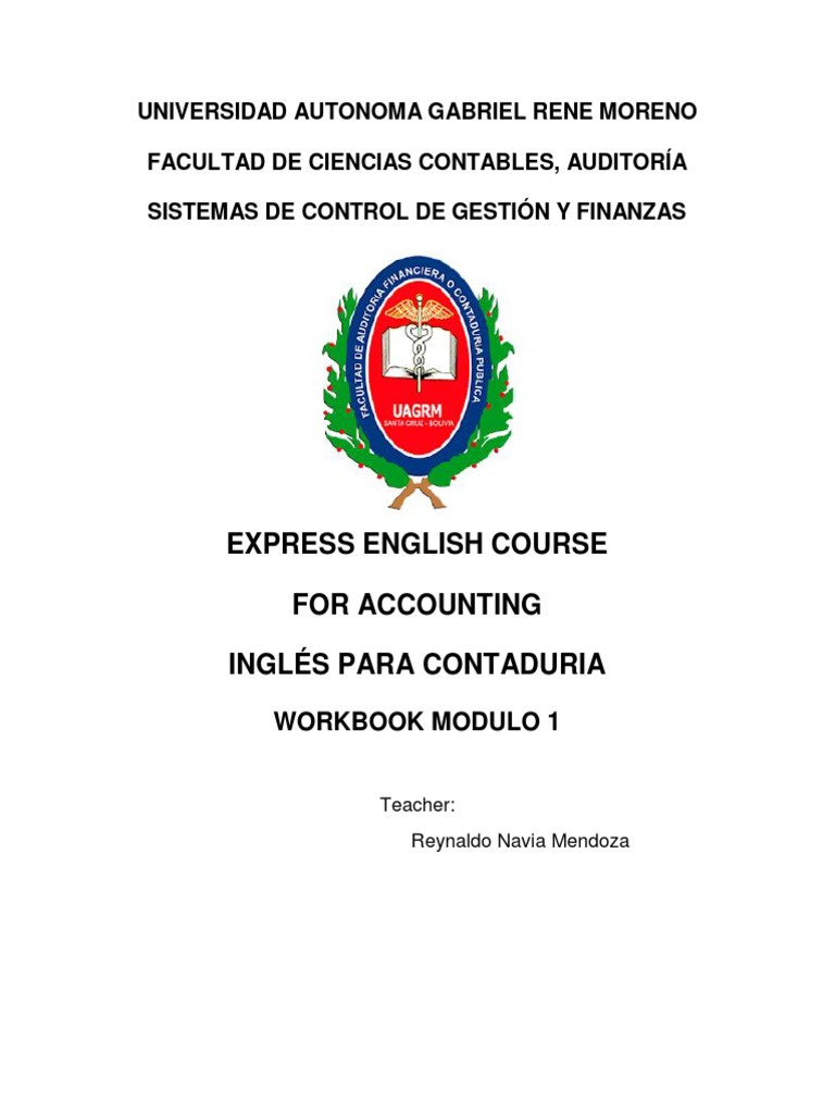 Workbook Accounting 1 PDF