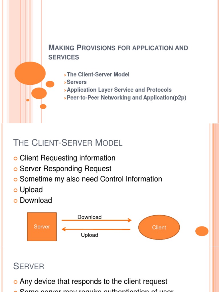Making Provisions For Application and Services | PDF