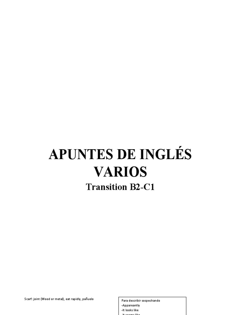 Inglés Apuntes Autoguardado Pdf