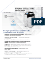 WorkForce Enterprise WF M21000 Printer Product Specification Sheet CPD 60282