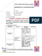 SESIÓN DE APRENDIZAJE #21 5to 2023