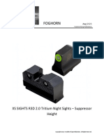 XS SIGHTS R3D 2.0 Tritium Night Sights – Suppressor Height