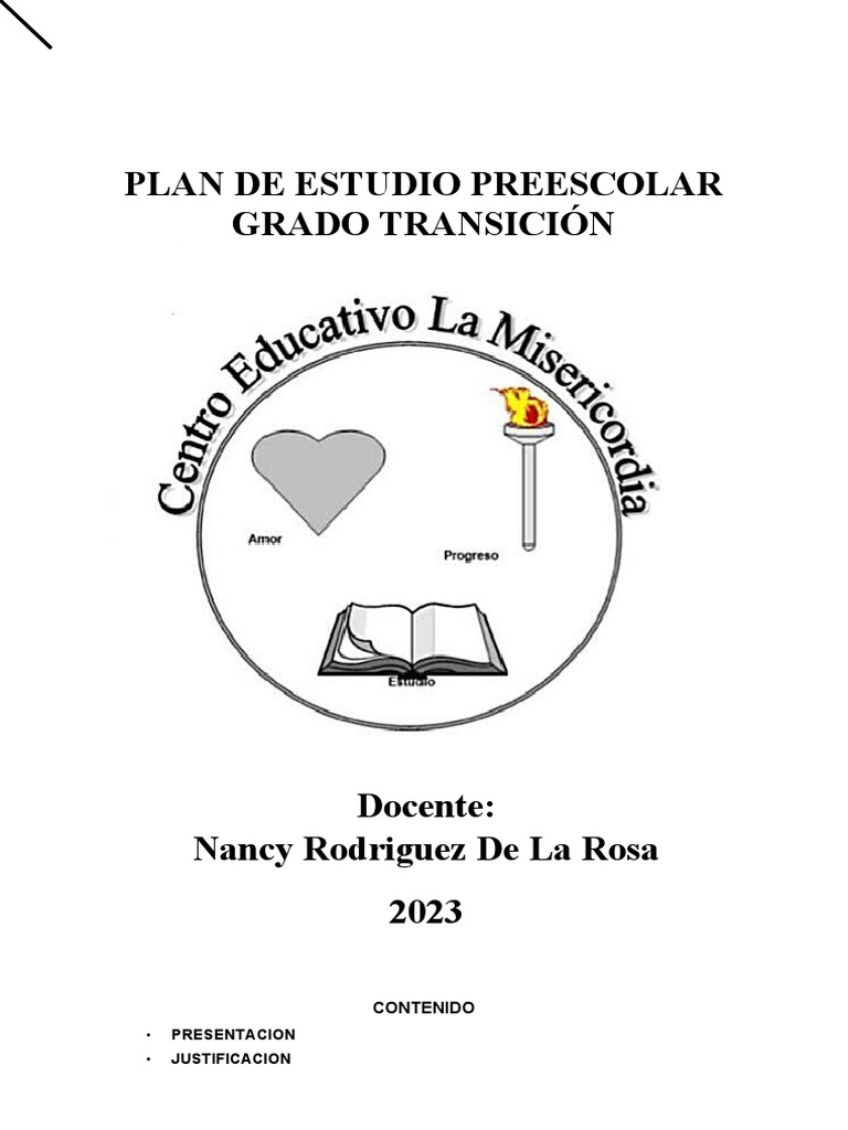 Plan de Estudios Preescolar 2023 | PDF | Educación de la primera ...