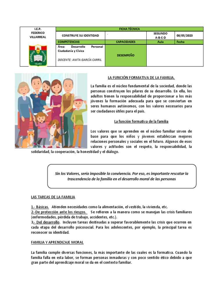 Ficha Técnica La Familia | PDF