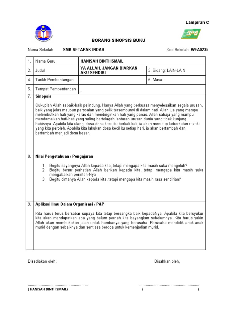 Jangan Biarkan Aku Sendiri Pdf