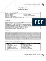 Informe Mes de Agosto 2021