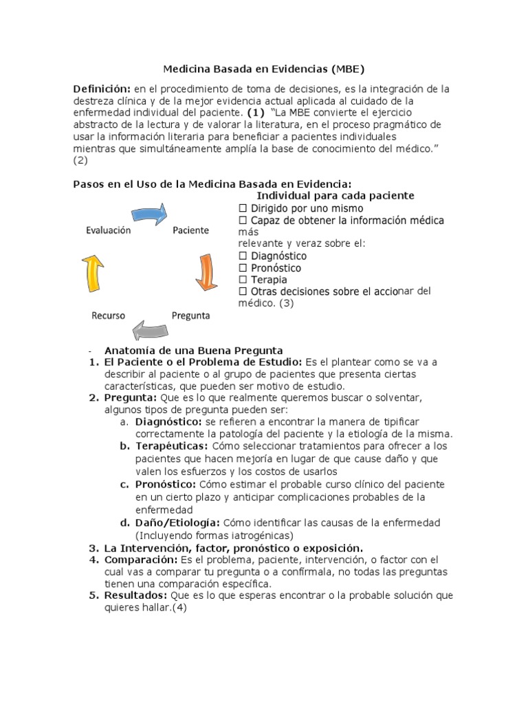 Guía de Medicina Basada en Evidencias | PDF | Evidencia basada en ...