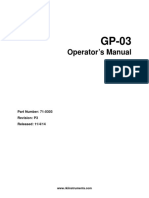 GP 03 Operation Manual 71-0303