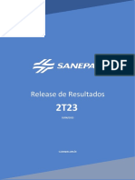 Press Release Do Resultado Da Sanepar Do 2T23