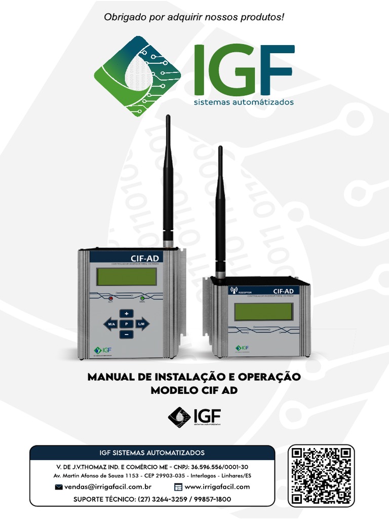 Manual de Instalação CIF AD | PDF