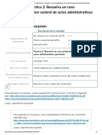 Examen - (APEB2-15%) Práctica 2 - Resuelva Un Caso Jurisprudencial Sobre Control de Actos Administrativos Generales