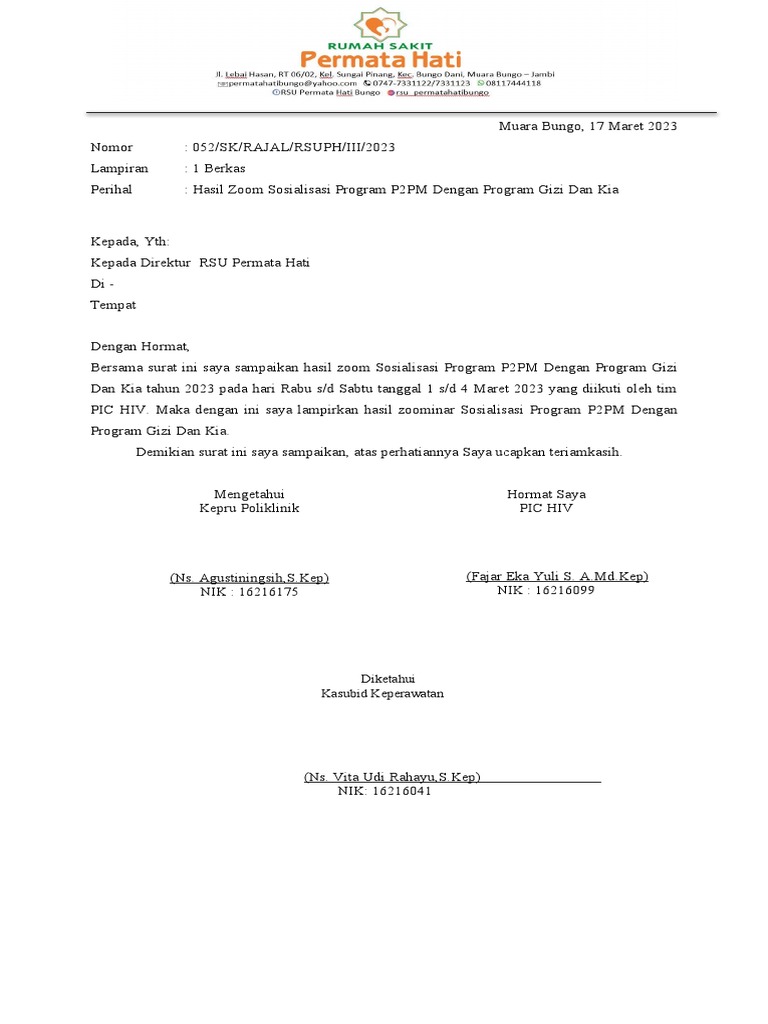 Surat Zoom | PDF