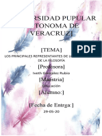 Los Principales Representantes de Los Paradigmas de La Filosofía