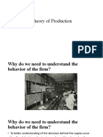 Session - 7 - 8 - 9 - 10 - Theory of Cost and Production