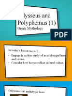 Odysseus and Polyphemus (1) : Greek Mythology