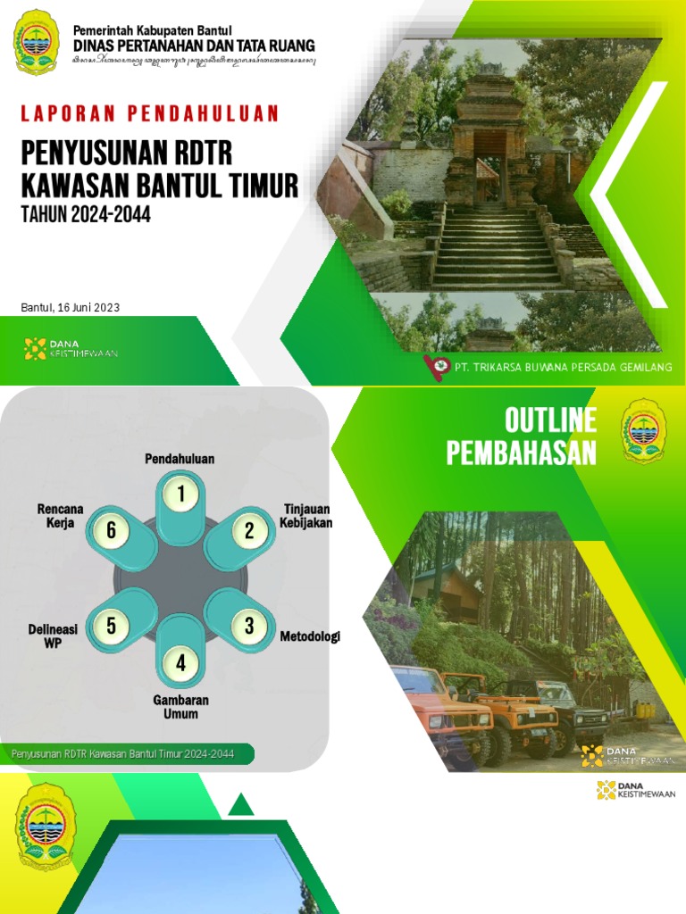 Penyusunan RDTR Bantul Timur 2024-2044 | PDF
