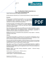 Terapia Cognitivo Conductual y Entrenamiento en Habilidades Sociales para Esquizofrenia