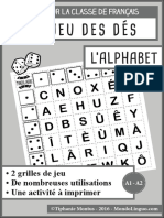 Jeu Des - Alphabet