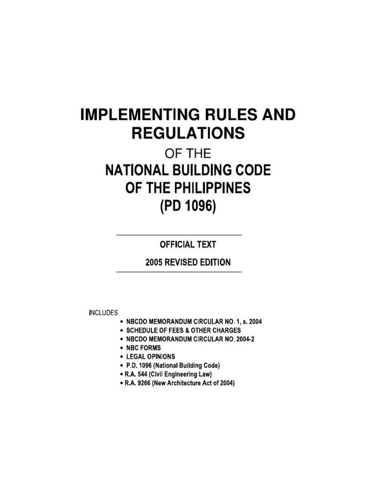 Irr of Nat'l Building Code | PDF