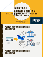 Dokumentasi Saran Kebijakan Policy Paper