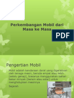 Perkembangan Mobil Dari Masa Ke Masa