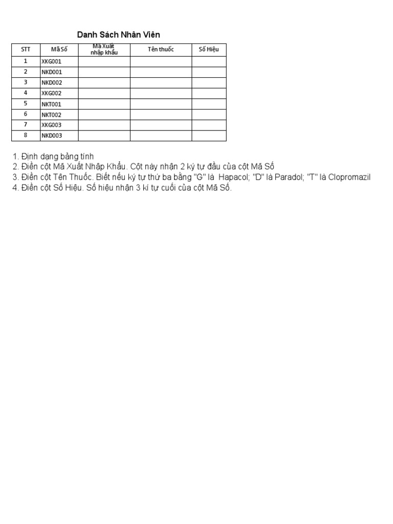 Bai Tap Excel | PDF
