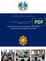 Plan Curso Virtual - Actuación Policial para La Protección de La NyA en CDM