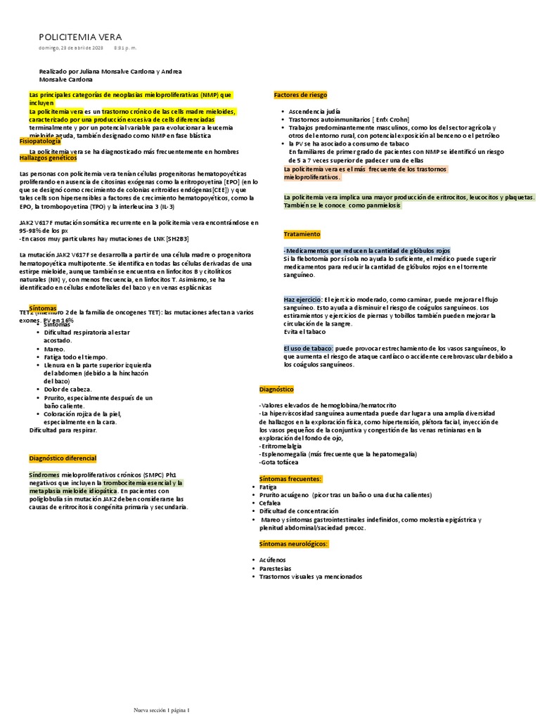 Policitemia Vera PDF