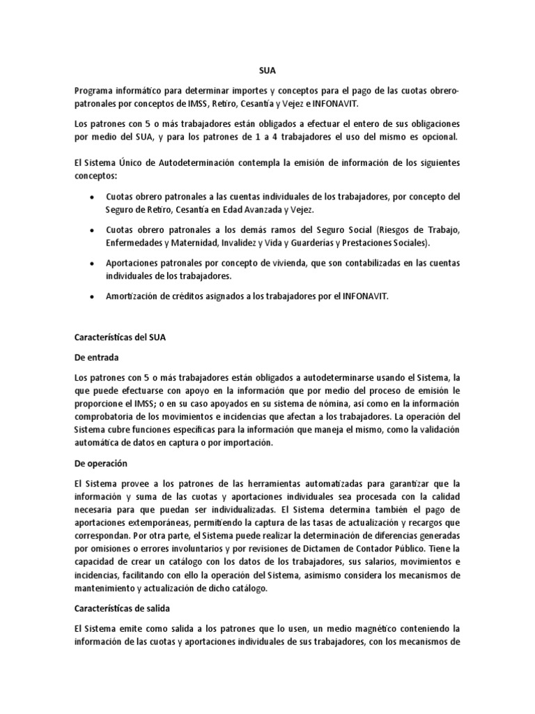 Actualización SUA 2025 para Infonavit | PDF | Archivo de computadora ...