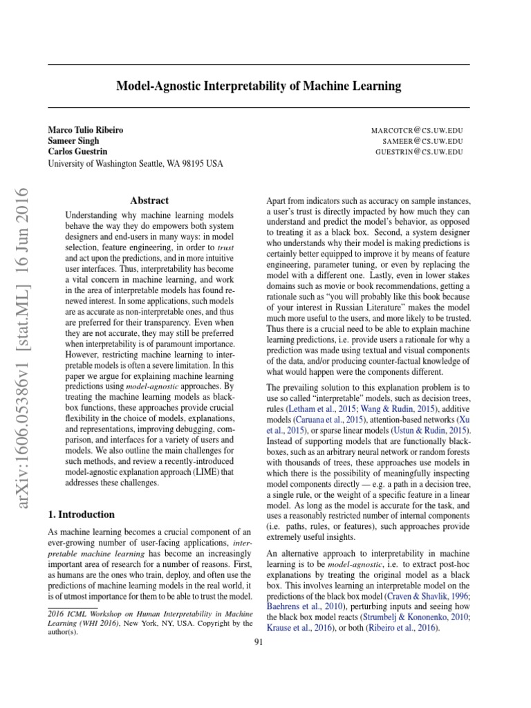 Model-Agnostic Methods For Interpreting Any Machine Learning Model – SJDBG