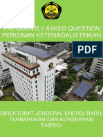 Frequent Ask Question Alur Perizinan Ketenagalistrikan