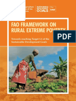 FAO Framework On Rural Extreme Poverty-Towards Reaching Target 1.1 of The