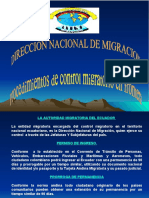 Procedimientos de Control Migratorio en Frontera.