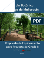 Jardín Botánico Ciénaga de Mallorquín: Propuesta de Equipamiento para Proyecto de Grado II