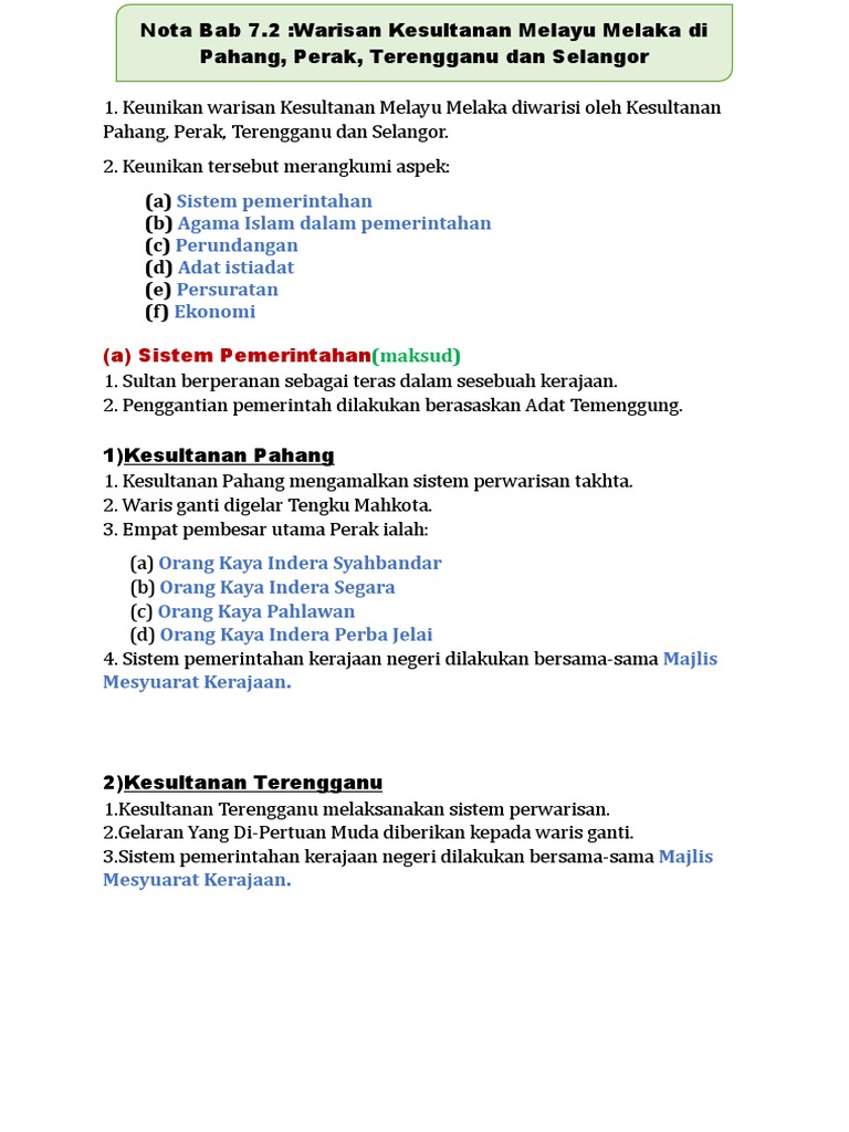 Sejarah Form 2 | PDF