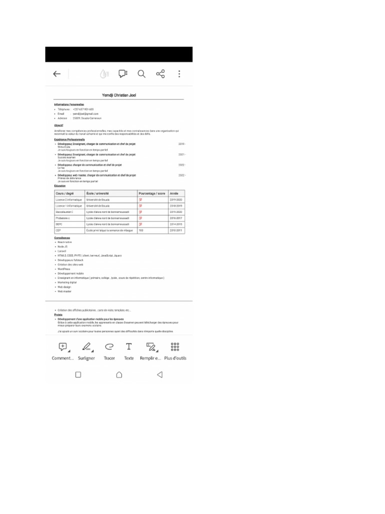 Cv pdf