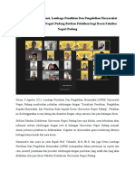 Press Release - Tingkatkan Kompetensi, Lembaga Penelitian Dan Pengabdian Masyarakat (LPPM) Universitas Negeri Padang Berikan Pelatihan Bagi Dosen Fakultas Negeri Padang