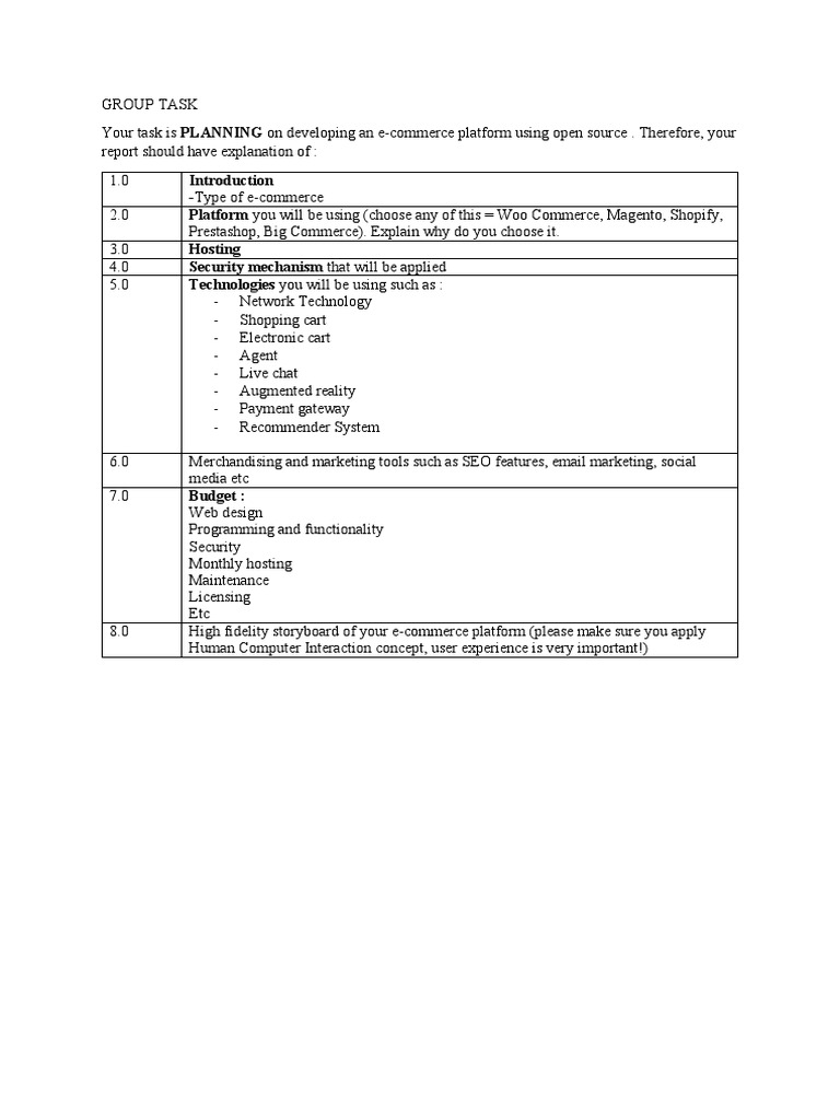 ICT552 Group Project Task 2 | PDF