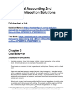 Managerial Accounting 2nd Edition Whitecotton Solutions Manual 1