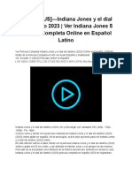 (PELISPLUS) - Indiana Jones y El Dial Del Destino 2023 - Ver Indiana Jones 5 Película Completa Online en Español Latino