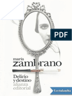 Delirio y Destino - Maria Zambrano