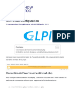 Configuration initiale de GLPI - GLPI How Too